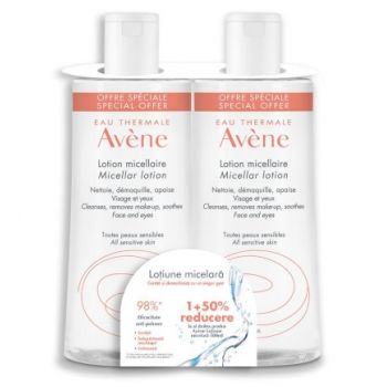 AVENE LOTIUNE MICELARA 500ML 1+1 50% REDUCERE LA AL-2LEA PRODUS