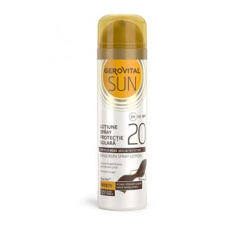 GEROVITAL SUN LOTIUNE SPRAY PROTECTIE SOLARA SPF20 150ML