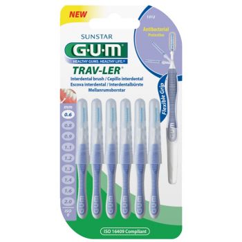 GUM PERII INTERDENTARE TRAV-LER 0.6MM LILA 6BUC ieftin