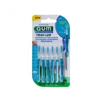 GUM PERII INTERDENTARE TRAV-LER 1.6MM ALBASTRU 6BUC