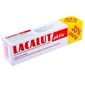 LACALUT AKTIV PASTA DE DINTI MEDICINALA 75ML + 33% GRATIS