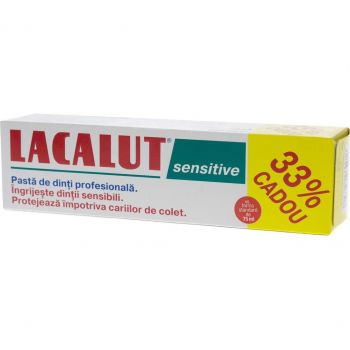 LACALUT PASTA DE DINTI SENSITIVE 75ML + 33% CADOU