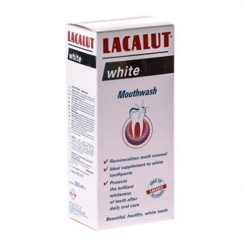 LACALUT WHITE APA DE GURA ANTIPLAQUE 300ML