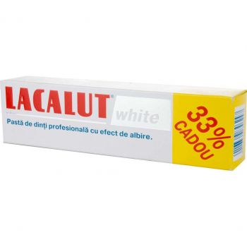 LACALUT WHITE PASTA DE DINTI MEDICINALA 75ML + 33% CADOU