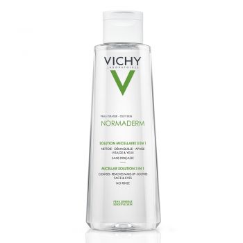 VICHY NORMADERM APA MICELARA PENTRU DEMACHIERE TEN SENSIBIL GRAS / CU TENDINTA ACNEICA 200ML