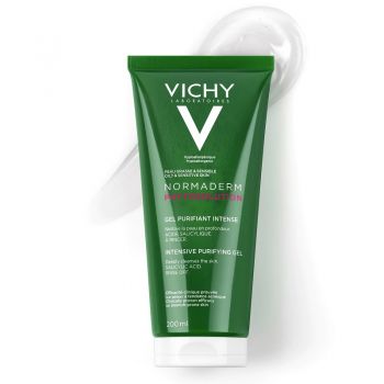 VICHY NORMADERM GE DE CURATERE FARA PURIFIANT PENTRU TEN GRAS CU TENDINTA ACNEICA 200 ML