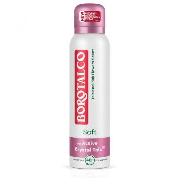 Deodorant spray Borotalco Soft, 150 ml (Concentratie: Deo Spray, Gramaj: 150 ml) de firma original