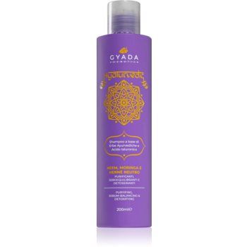 Gyada Cosmetics Hyalurvedic șampon detoxifiant pentru curățare cu acid hialuronic