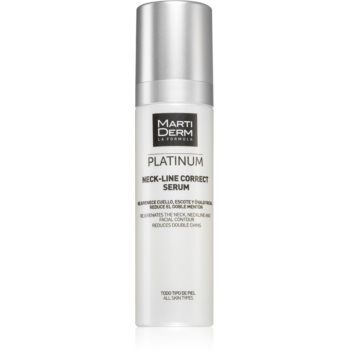 MartiDerm Platinum Neck-Line ser intensiv cu efect de lifting pentru fermitatea gâtului și a bărbiei