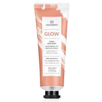 Masca de fata cu extract de trandafir Glow Coral, 50 ml, Equivalenza