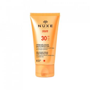 Crema de fata SPF 30, anti-imbatranire NUXE Sun Delicieuse Visage, 50 ml (Concentratie: Protectie solara, Gramaj: 50 ml) de firma originala