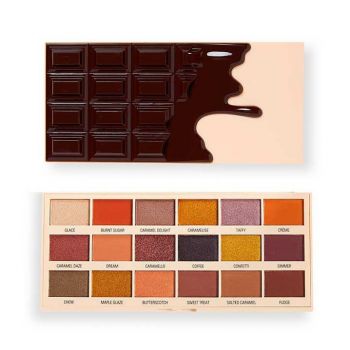 Paleta de Farduri MAKEUP REVOLUTION I Heart (Concentratie: Trusa de farduri, Gramaj: 18 g, Nuanta fard:  Caramel Nudes Chocolate) ieftin