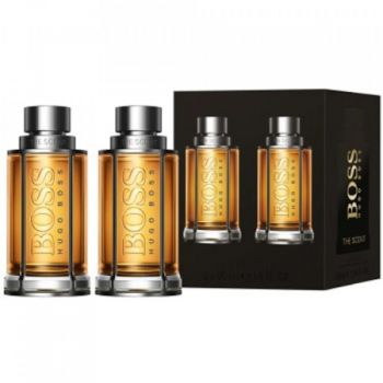 Set Cadou Boss The Scent, Apa de Toaleta, Barbati (Continut set: 2 x 50 ml Apa de Toaleta)