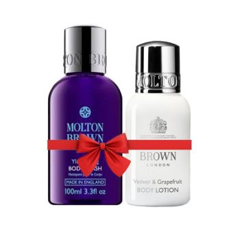 Set Cadou Molton Brown Gel de dus Relaxing Ylang-Ylang 100 ml + Lotiune de corp Vetiver & Grapefruit 50 ml ieftin