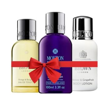 Set Cadou Molton Brown Gel de dus Relaxing Ylang-Ylang 100 ml + Orange & Bergamot 50 ml + Lotiune de corp Vetiver & Grapefruit 50 ml ieftin