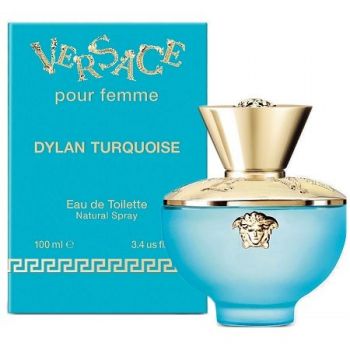Versace Dylan Turquoise pour Femme (Concentratie: Apa de Toaleta, Gramaj: 100 ml) de firma original