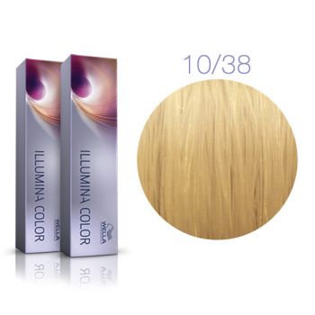 Vopsea de par permanenta Wella Professionals Illumina Color 10/38