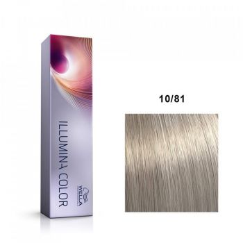 Vopsea de par permanenta Wella Professionals Illumina Color 10/81 ieftina