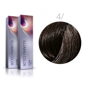 Vopsea de par permanenta Wella Professionals Illumina Color 4/