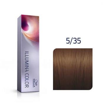 Vopsea de par permanenta Wella Professionals Illumina Color 5/35