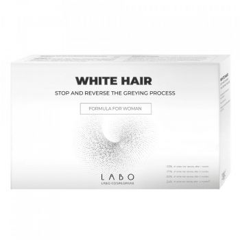 Fiole tratament White Hair pentru stoparea si inversarea procesului de albire a parului, pentru femei (Concentratie: Tratamente pentru par, Gramaj: 20 fiole) ieftina