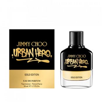Jimmy Choo Urban Hero Gold Edition, Apa de parfum, Barbati (Concentratie: Apa de Parfum, Gramaj: 50 ml)