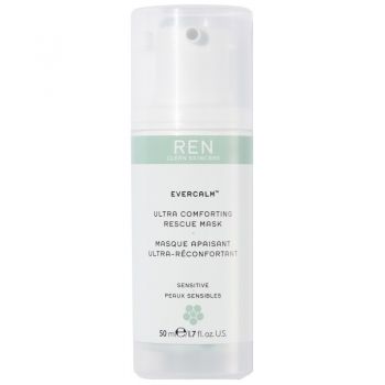 Masca de fata pentru piele sensibila Ren Evercalm Ultra Comforting Rescue, 50 ml (Gramaj: 50 ml, Concentratie: Masca de fata)