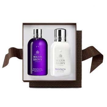 Set Cadou Molton Brown, Gel de dus Ylang Ylang 100 ml + Lotiune de corp Ylang Ylang 100 ml ieftin