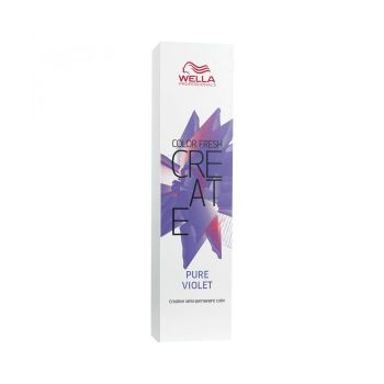 Vopsea semipermanenta Wella Professionals Color Fresh Create (Gramaj: 60 ml, Concentratie: Vopsea semipermanenta, Culoare vopsea: Pure Violet) ieftina