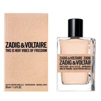 Zadig & Voltaire This is Her! Vibes of Freedom, Apa de Parfum, Femei (Concentratie: Apa de Parfum, Gramaj: 50 ml)