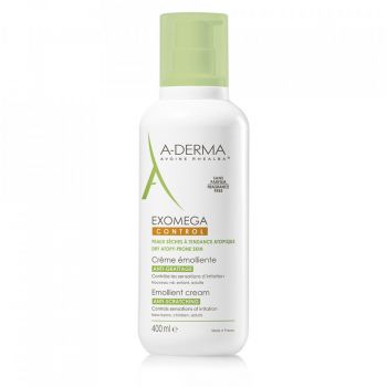 Crema emolienta anti-prurit Exomega Control Laboratoires A- Derma (Concentratie: Crema, Gramaj: 400 ml)