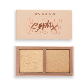 Iluminator Makeup Revolution Highlighter Duo Soph X (Gramaj: 9 g, Concentratie: Iluminator , CULOARE: Cookies and Cream) de firma original