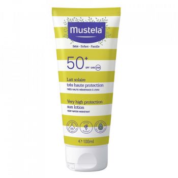 Lotiune pentru protectie solara cu SPF 50+, Mustela (Concentratie: Crema, Gramaj: 100 ml)