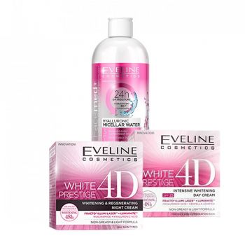Pachet Eveline Cosmetics White Prestige 4D (Concentratie: Set) ieftin