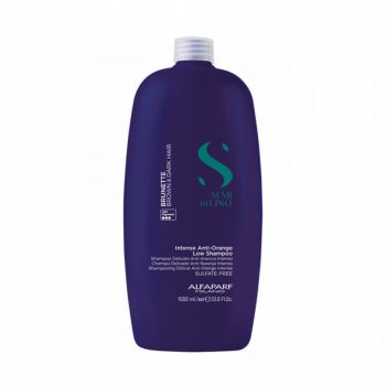 Sampon pentru neutralizarea tonurilor de portocaliu Alfaparf Milano Semi Di Lino Brunette (Concentratie: Sampon, Gramaj: 1000 ml)