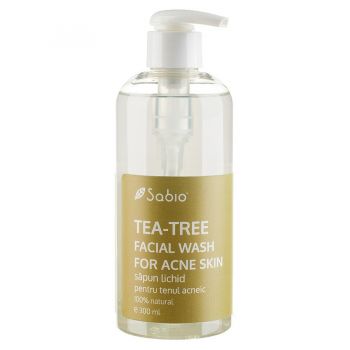Sapun lichid pentru ten acneic Tea-Tree Facial Wash, Sabio (Gramaj: 300 ml, Concentratie: Sapun lichid) de firma original