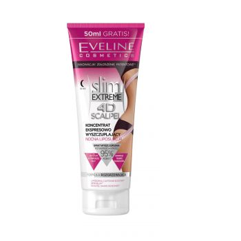Ser anticelulitic de noapte Slim Extreme 4D Scalpel Eveline Cosmetics, 250 ml (Gramaj: 250 ml, Concentratie: Crema anticelulitica)