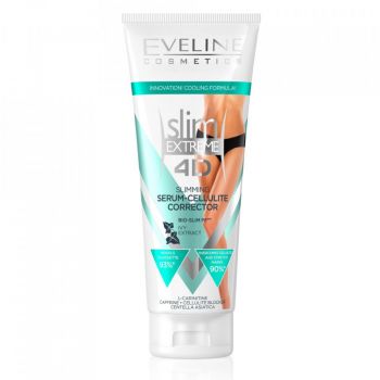 Ser anticelulitic si antivergeturi Slim Extreme 4D, Eveline Cosmetics, 250 ml (Gramaj: 250 ml, Concentratie: Crema anticelulitica)