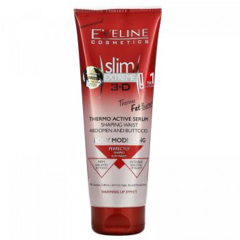Ser modelator termoactiv Slim Extreme 4D, Eveline Cosmetics, 250 ml (Gramaj: 250 ml, Concentratie: Crema anticelulitica)