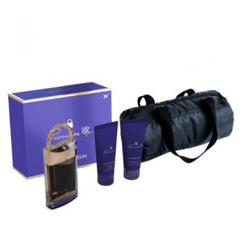 Set Cadou Mauboussin Promise Me, Apa de parfum 100 ml + Gel de dus 100 ml + Lotiune de corp 100 ml + Geanta neagra (Continut set: 100 ml Apa de Parfum + 100 ml Gel de dus + 100 ml Lotiune de corp) de firma original