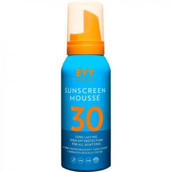 Spuma de fata si corp Unisex Evy Technology SPF 30 (Concentratie: Protectie solara, Gramaj: 100 ml)