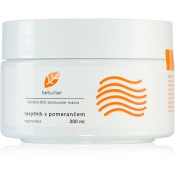 Bebutter Whipped shea butter sea buckthorn with orange unt de shea pentru regenerarea pielii