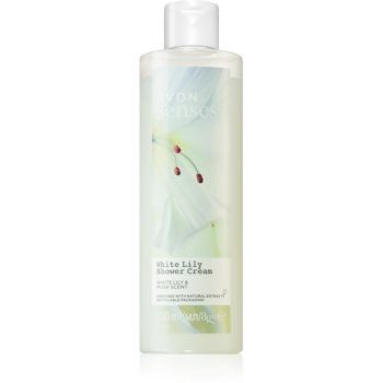 Avon Senses White Lily & Musk cremă de duș energizantă