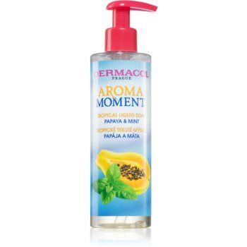 Dermacol Aroma Moment Papaya & Mint Săpun lichid pentru mâini ieftin