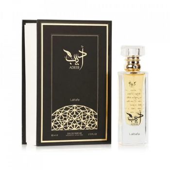 Lattafa Perfumes Adeeb Apa de Parfum, Unisex, 80ml (Concentratie: Apa de Parfum, Gramaj: 80 ml)