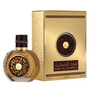 Lattafa Perfumes Oud Al Sahraa Apa de Parfum, Unisex, 100ml (Concentratie: Apa de Parfum, Gramaj: 100 ml)