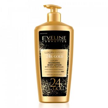Lotiune de corp Eveline Cosmetics Luxury Expert 24K Gold (Concentratie: Lotiune de Corp, Gramaj: 350 ml)
