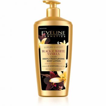 Lotiune de corp Eveline Cosmetics Luxury Expert Black&White Vanilla (Concentratie: Lotiune de Corp, Gramaj: 350 ml) ieftina