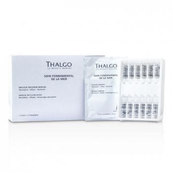 Masca cu infuzie marine Thalgo Oligo Marine, Mask Oligo Marine Powder (Concentratie: Masca de fata, Gramaj: 12 X 35 Gr + 12 X 5 Ml)