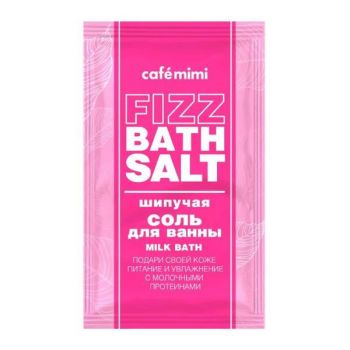 Sare de Baie Efervescenta cu Extracte Naturale de Mure si Proteine din Lapte - Cafe Mimi Fizz Bath Salt Milk Bath, 100 g ieftina
